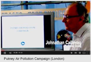 Jonathan Calloway, Putney Society giving talk about their citizen science project, London